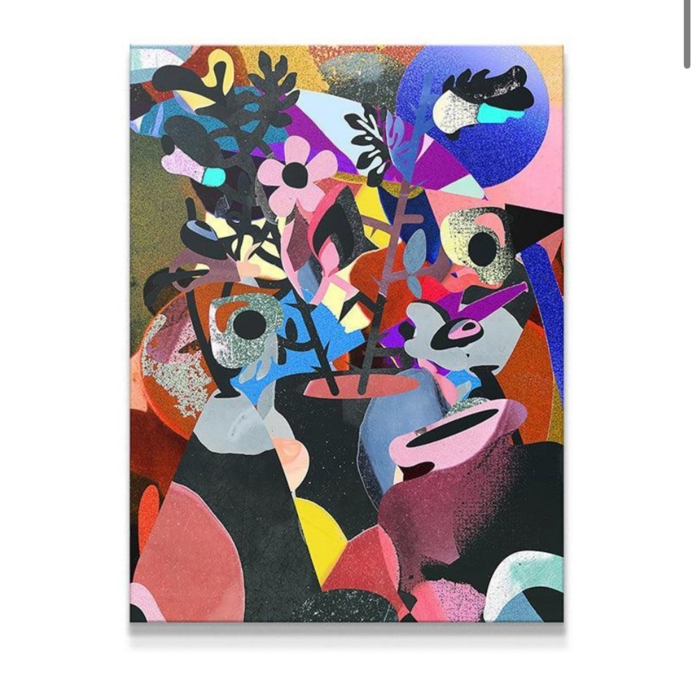 Abstract Colorful Canvas Art